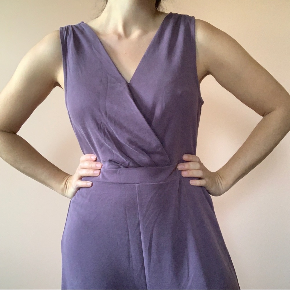 Sigrid Olsen Mauve Tencel Jumpsuit